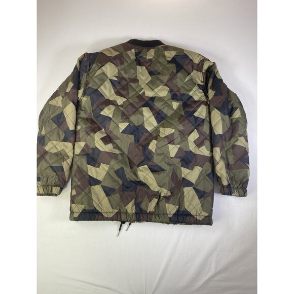 Kendall & Kylie Bomber Jacket Women's Size Small Green Camo Quilted Longline - Picture 10 of 10